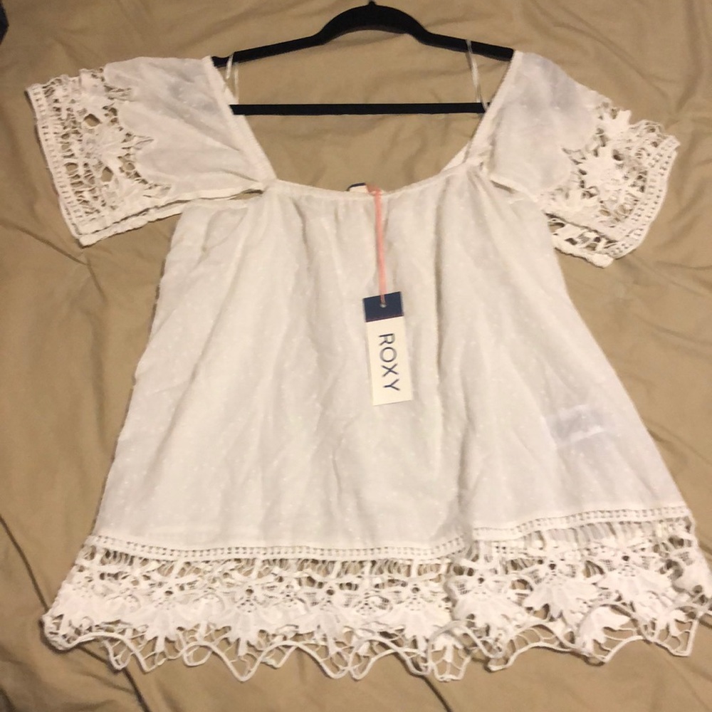 Roxy off white beach top